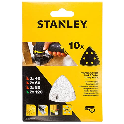 STANLEY - 10 Abrasifs Corindons Delta - Grains 3x40, 2x60... - Bricolage & Outils Amazon France à 2.88€