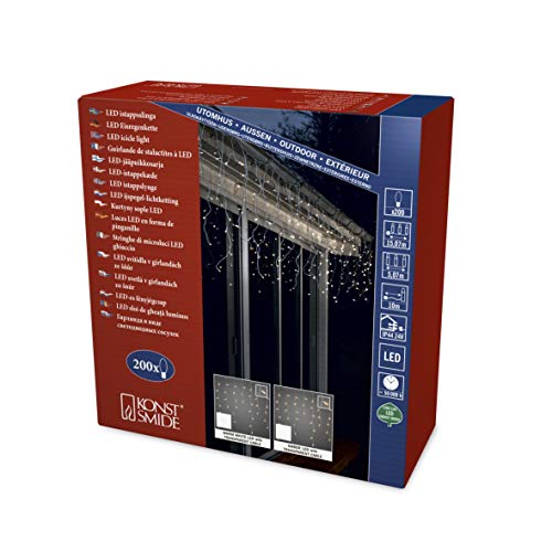 Konstsmide 2742-103 - Cortina de luces led (200 diodos de... - Maison & Cuisine Amazon Espagne à 52.45€