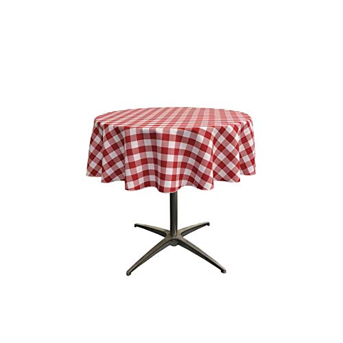 LA Linen Checkered Round Tablecloth Tischdecke, Polyester... - Maison & Cuisine Amazon Allemagne à 11.05€