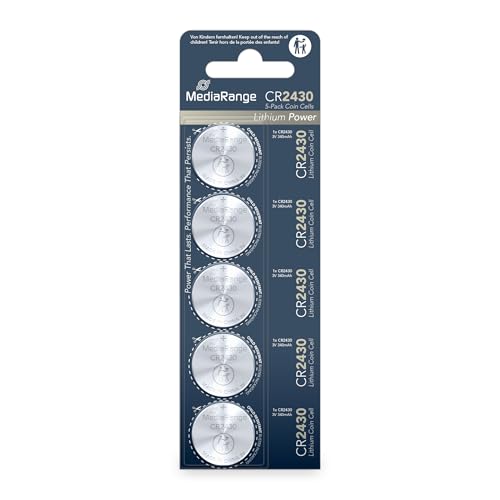 MediaRange Lithium Coin Cells, CR2430|3V, Pack 5 - Maison & Cuisine Amazon Allemagne à 2.73€
