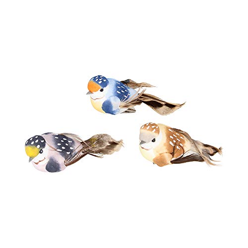 Artemio Lot de 3 Oiseaux sur Pince Multicolore 10 x 4,5 x 4... - Nouvelle promo Amazon à 6.80€