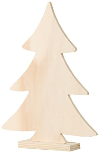 Artemio 20 cm Holz Weihnachten Baum auf Fuß, beige - Maison & Cuisine en promo à 4.56€