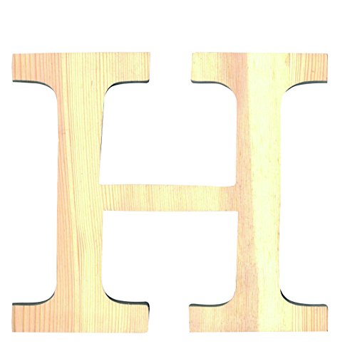 Artemio 11,5 cm Bois Lettre H en majuscules, de couleur... - Loisirs Créatifs Amazon France à 1.60€