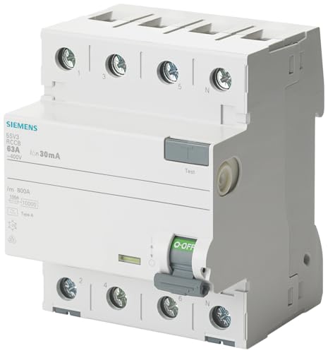Siemens 5sv – Differential Switch Clase-A 4 Pole 40A 100mA... - Bricolage & Outils Amazon Royaume-Uni à 101.77€