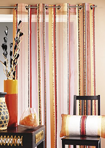 HomeMaison Tenda in Organza Fantasia a Righe Verticali... - Bon plan à 11.67€