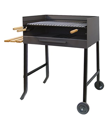 Imex The Fox 71520 Barbecue à roulettes et Grill INOX Noir... - Jardin & Extérieur Amazon France à 212.28€