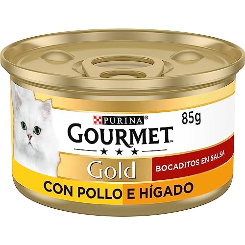 Gourmet GOLD Bocaditos en Salsa con Pollo e Hígado 85 g... - Animalerie en promo à 1.17€