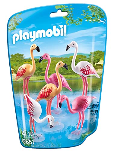Playmobil - 6651 - Le Zoo - Groupe De Flamants Roses - Jouets & Jeux en promo à 14.00€