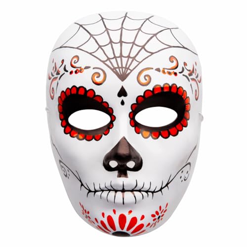 Carnival Toys Máscara de esqueleto decoración mexicana de... - Jouets & Jeux en promo à 5.09€