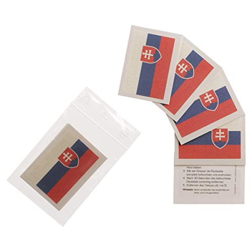 5 x Slowakei Tattoo Fan Fahnen Set - EM 2024 - Slovakia... - Sports & Fitness Amazon Allemagne à 1.00€