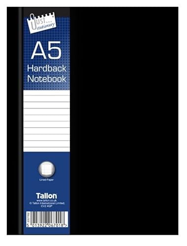 Just Stationery A4 Ruled Hardback Book - Black Assorted... - Amazon Royaume-Uni à 1.54€