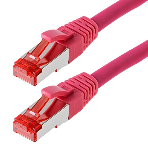 Helos Cat 6 Patch Cable (S/FTP, PiMF) Magenta 3 m - High-Tech & Électronique Amazon Espagne à 2.83€