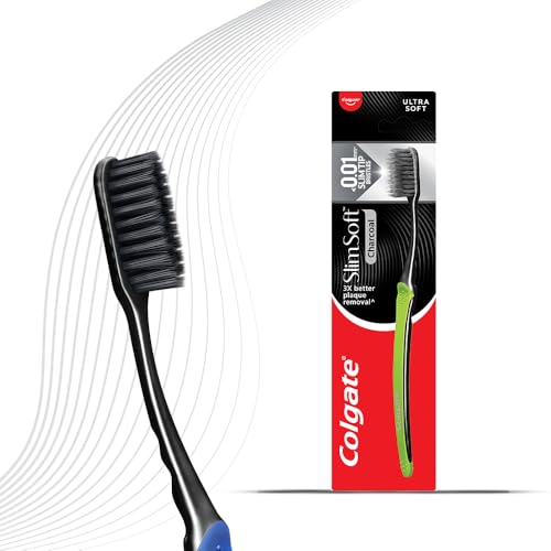 Colgate slim soft charcoal toothbrush - black - Beauté & Parfums en promo à 2.13€