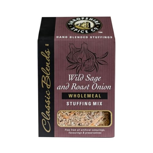 Shropshire Spice Co Wild Sage and Roast Onion Stuffing(150g) - Santé & Bien-être Amazon Royaume-Uni à 1.49€