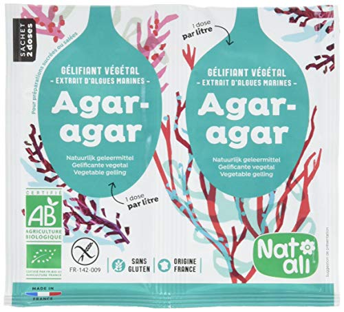 Nat-Ali Agar-Agar Bio 8 g - Épicerie Amazon France à 2.20€