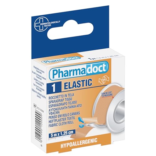 PHARMADOCT - Rocchetto cerotto tela 5mx1,25 cm, confezione... - Bon plan à 10.48€