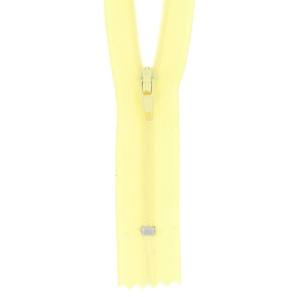 Fermeture nylon non séparable 25 cm - Distrifil - Jaune 100 - Loisirs Créatifs Amazon France à 1.62€