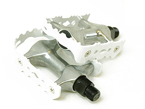 Pédales de vélo anodisées en Aluminium Blanc en promo à 5,48€ (-67%) sur Amazon FR