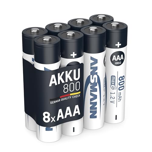 ANSMANN 8x Batterie ricaricabili mini stilo AAA - 800 mAh... - Sports & Fitness Amazon Italy à 11.10€