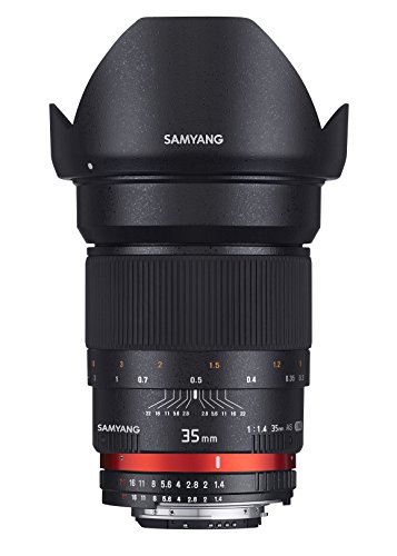 Samyang 35 mm F1.4 Manual Focus Lens for Canon AE, Black - High-Tech & Électronique Amazon Royaume-Uni à 153.99€