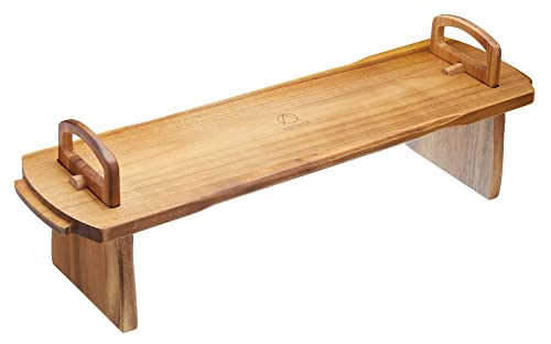 Artesa Bandeja de Madera Elevada, Diseño Rústico de Madera... - Bon plan à 17.39€