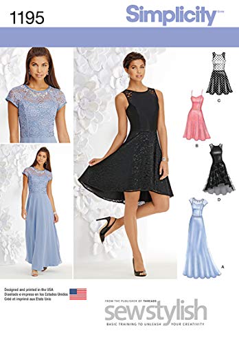 Simplicity 1195 Schnittmuster für Abendkleid... - Maison & Cuisine Amazon Allemagne à 10.75€