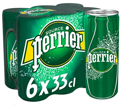Perrier Minerale Naturelle gazeuse le Pack 6 Slim Can X 33Cl - Épicerie Amazon France à 3.25€