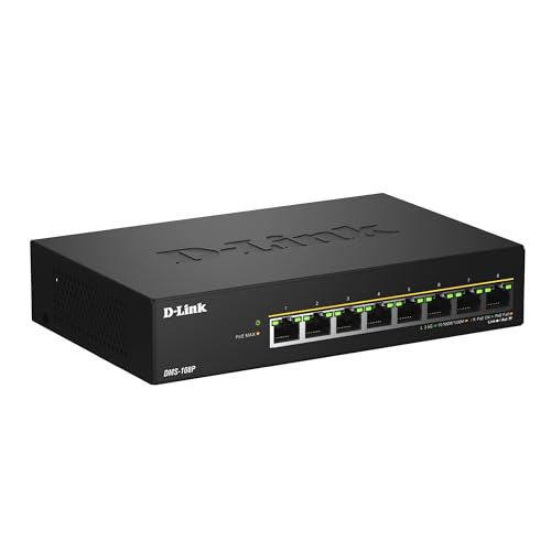 D-Link DMS-108P Switch PoE No Gestionado Multi-Gigabit de 8... - High-Tech & Électronique Amazon Espagne à 91.94€