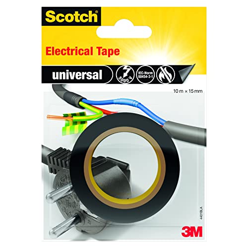 Scotch 712670 Electrical Tape Black (10m x 15mm) - Maison & Cuisine Amazon Royaume-Uni à 3.99€