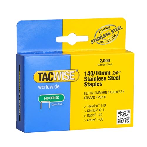 Tacwise 1217 Agrafes Professionnelles en Acier Inoxydable... - Bricolage & Outils Amazon France à 8.62€