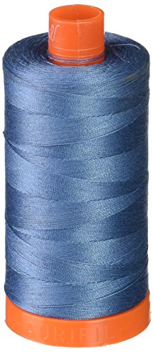 Aurifil Fil de coton mako solide 50 W 1422 m - Bleu gris et... - Loisirs Créatifs en promo à 15.99€