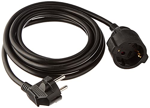Meister Rallonge avec prise de terre, noir, 7432320 en promo à 7,05€ (-61%) sur Amazon FR