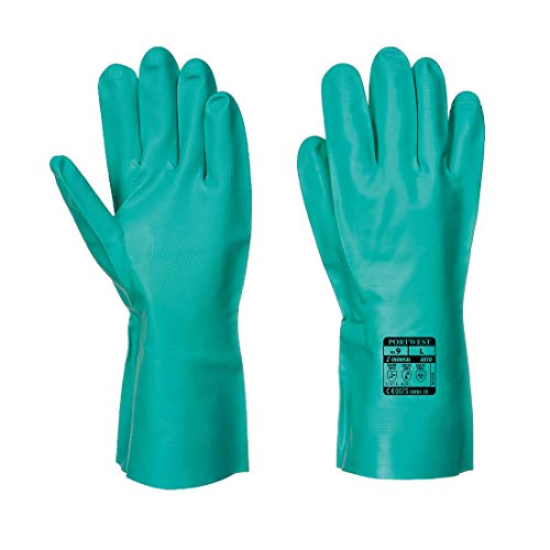 Portwest A810 Nitrosafe Chemical Gauntlet Green, Large - Maison & Cuisine en promo à 1.55€