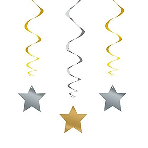 Unique Party 91186 - 66cm Stella da Appendere Argentate e... - Amazon Italy à 2.99€