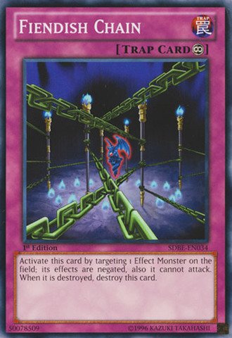 Yu-Gi-Oh! - Fiendish Chain (SDBE-EN034) - Structure Deck:... - Sports & Fitness Amazon Allemagne à 8.45€