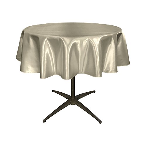 LA Linen Mantel Redondo de satén para Novia, 129,54 x... - Bon plan à 12.72€
