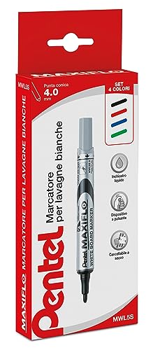Pentel MWL5S Maxiflo Marcatore per lavagne bianche, punta... - Animalerie Amazon Italie à 15.52€