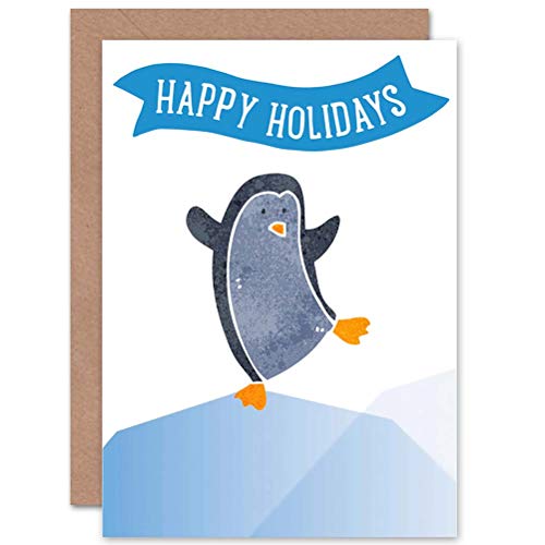 Wee Blue Coo NEW HAPPY HOLIDAYS PENGUIN ICE WINTER... - Auto & Moto Amazon France à 30.86€