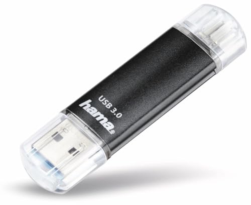 Hama Laeta Twin OTG USB 3.0 Flash Drive black 16 GB - High-Tech & Électronique Amazon Royaume-Uni à 7.90€