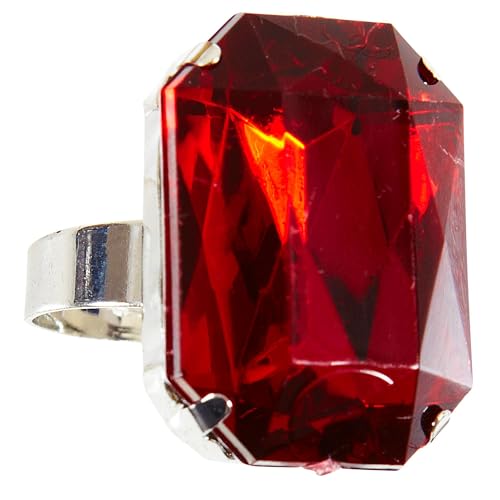 WIDMANN Anillo con Gemma, roja para adultos, talla única... - Bijoux & Montres en promo à 2.03€