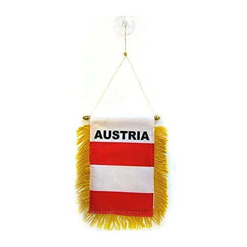 AZ FLAG - Austria Mini Banner - 6'' x 4'' - 100% Polyester... - Auto & Moto Amazon Royaume-Uni à 2.21€