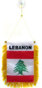 AZ FLAG - Lebanon Mini Banner - 6'' x 4'' - 100% Polyester... - Auto & Moto Amazon Royaume-Uni à 2.21€