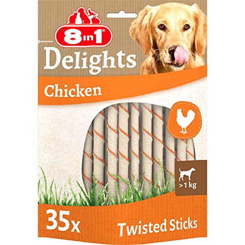8in1 Delights Chicken Twisted Sticks, healthy chew snack... - Maison & Cuisine Amazon Royaume-Uni à 9.79€