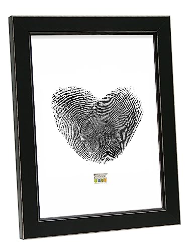 Deknudt Frames Bilderrahmen mit Netz, Schwarz, Holz, 24x30 - Nouvelle promo Amazon à 22.08€