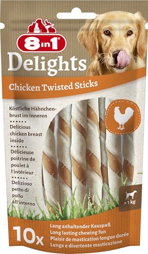 8in1 Delights Chicken Twisted Sticks - gesunde Kaustangen... - Maison & Cuisine Amazon Allemagne à 4.36€