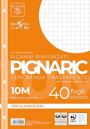 Pigna, 40er-Pack 4-Loch, Ablage, verstärkte Seitenstreifen... - Auto & Motorcycle Amazon Germany à 1.80€