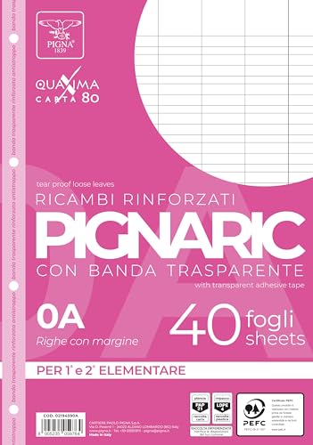 Pigna, Paquete de 40 4 agujeros, archivo, con banda lateral... - Auto & Moto Amazon Espagne à 1.80€