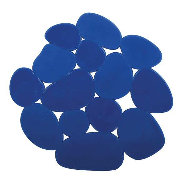 Lot de 4 Tapis Antidérapants Douche PVC 12x13cm Bleu - Maison & Cuisine Amazon France à 7.70€