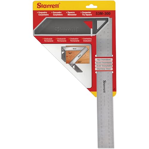 Starrett K53M-300-S Carpenters Try Square for Woodworking –... - Nouvelle promo Amazon à 10.19€
