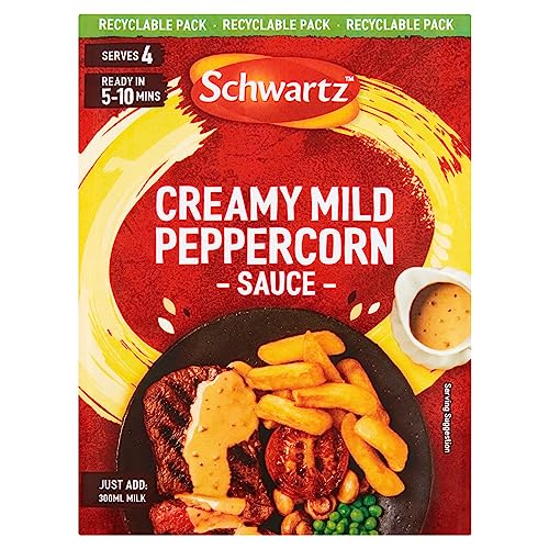 Schwartz Creamy Mild Peppercorn Sauce, 25g - Beauté & Parfums Amazon Royaume-Uni à 1.00€